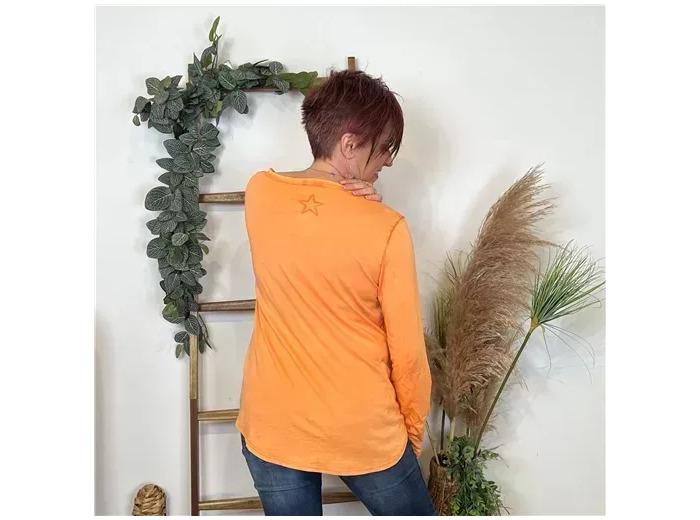 L492-Ts Délavé étoile ⭐ dos (Tu) 🇮🇹 (orange)