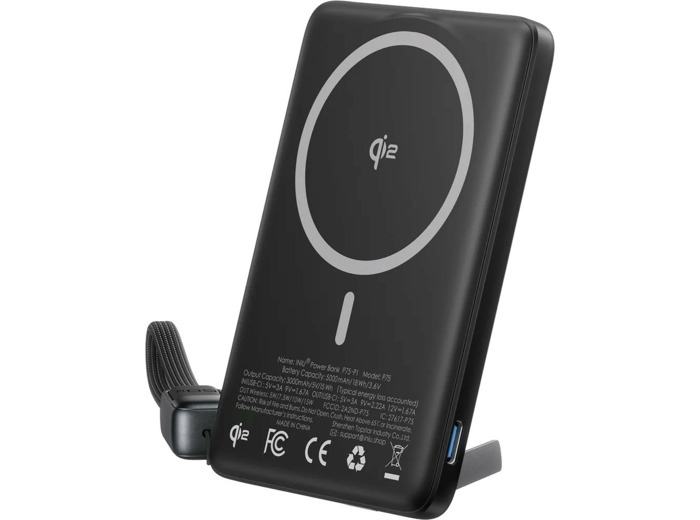 INIU MagPro Slim Powerbank sans fil MagSafe/Qi 5000mAh 15W