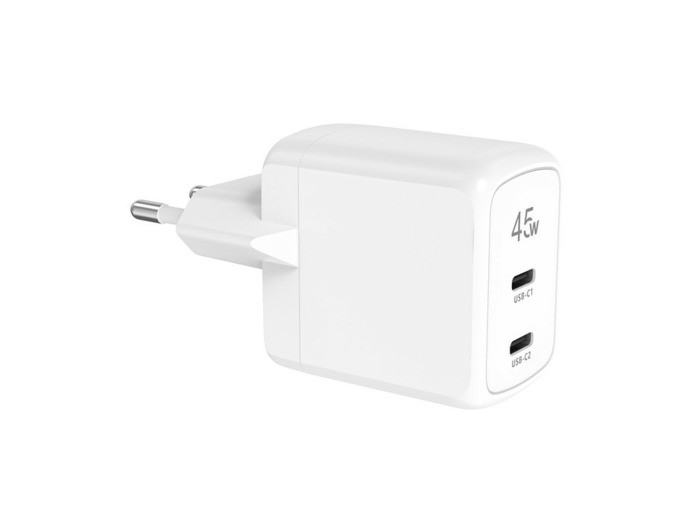 TIGER POWER LITE CHARGEUR SECTEUR GAN 45W 2 USB-C