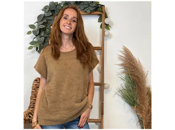 K117- Pull « Pilou Pilou » (Tu) 🇮🇹 (camel)