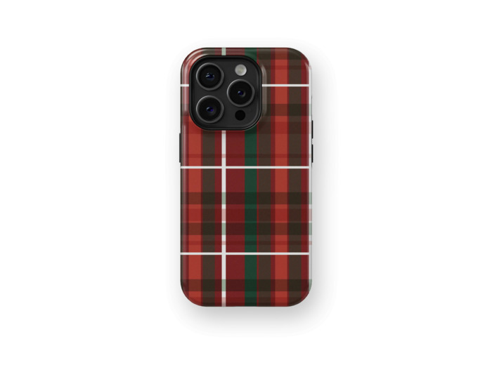 Holiday Tartan | Coque de téléphone 3D 2en1 Ultra-résistante