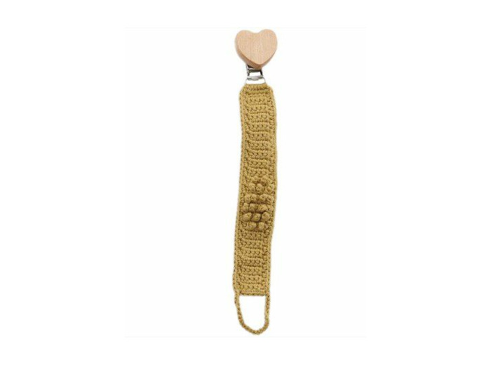 Attache tétine macramé Kiwi - Patti Oslo