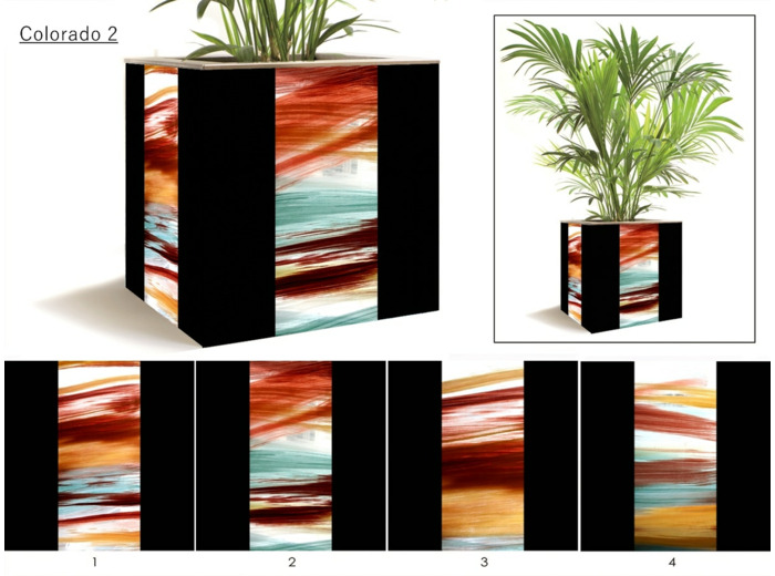 BAC COLORADO 2 BORDE NOIR - 30cm x 30cm x 30cm - 4kg