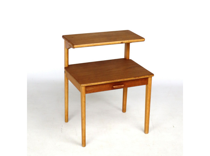 Table de nuit en teck années 60