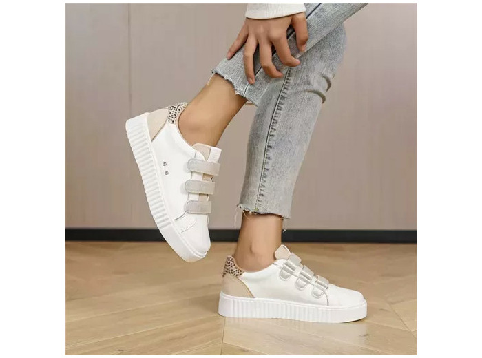 R410- Tennis Scratch "Irisé" (T36-T41) (blanc)