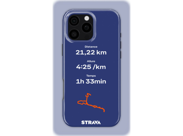 Mon Run Strava - Bleu foncé | Coque 3D 2en1 Ultra-résistante