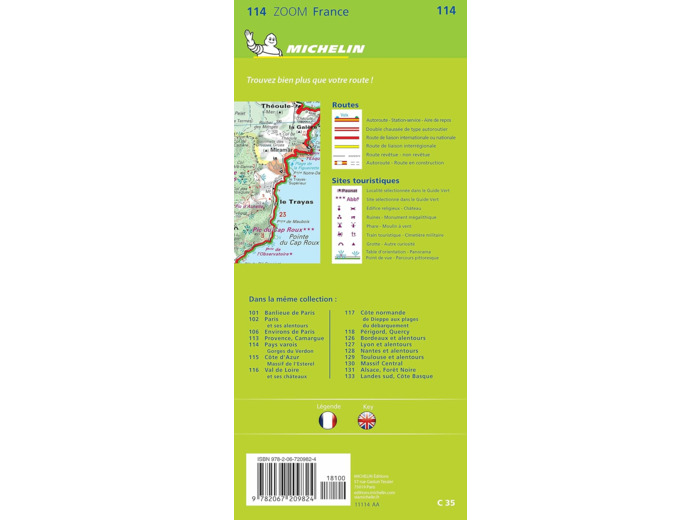 CARTE ZOOM PAYS VAROIS, GORGES DU VERDON