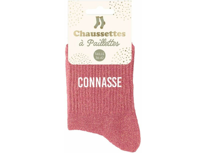STC Chaussettes paillettes connasse