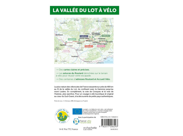 GUIDE DU ROUTARD VALLEE DU LOT A VELO