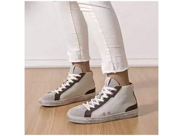 R419- Sneakers Montante Moow (T36-T41) (gris)