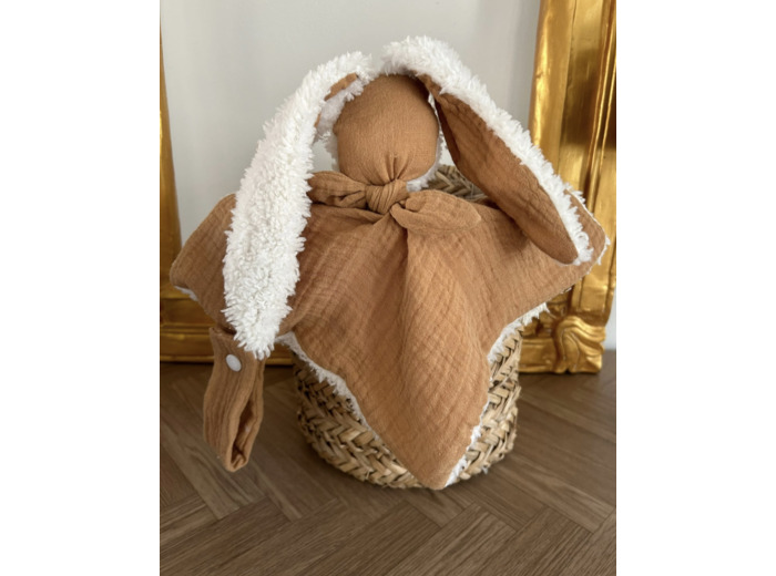 Doudou lapin Firmin camel