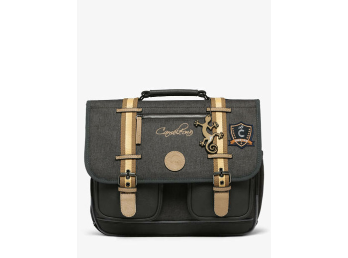 Caméléon - Cartable Grey Badges 38cm