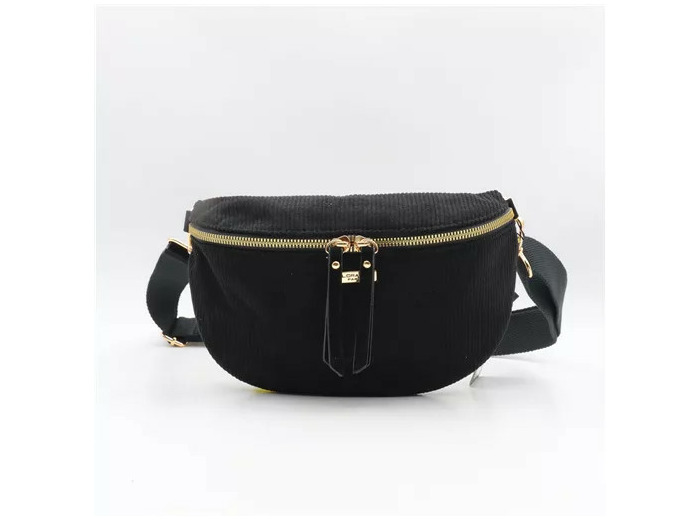 P391- Banane velours Flora & Co (noir)