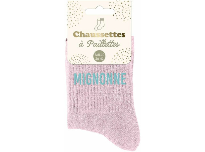 STC Chaussettes paillettes mignonne