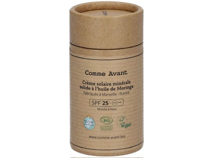 Crème solaire minéral solide indice 25
