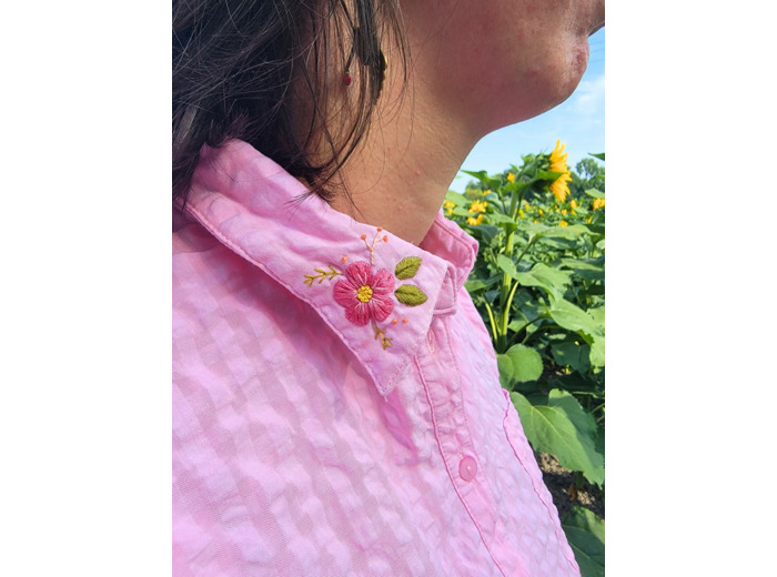 Rosée Matinale - Kit broderie col à broder