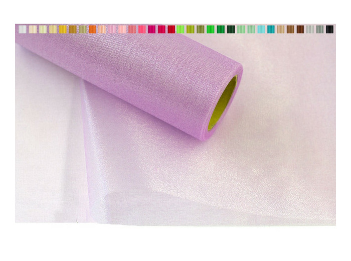 Tissus organza 16 cm de large 9 metres de long colori violet