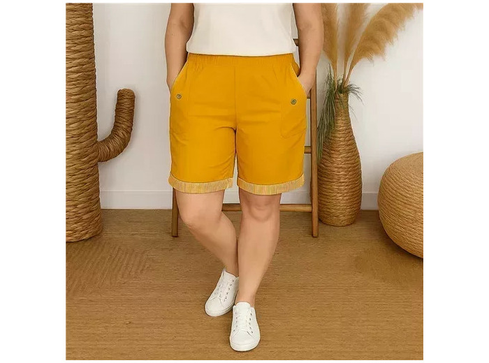 T582- Short JST Biais (T38-T52) (moutarde)