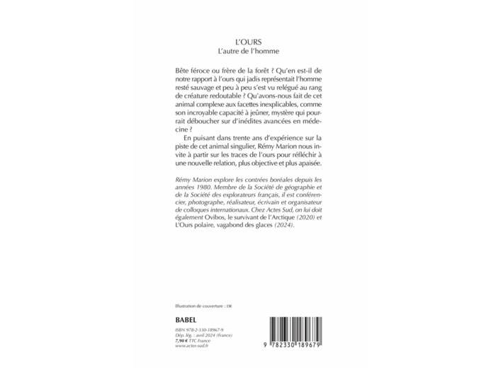 L'OURS - L'AUTRE DE L'HOMME