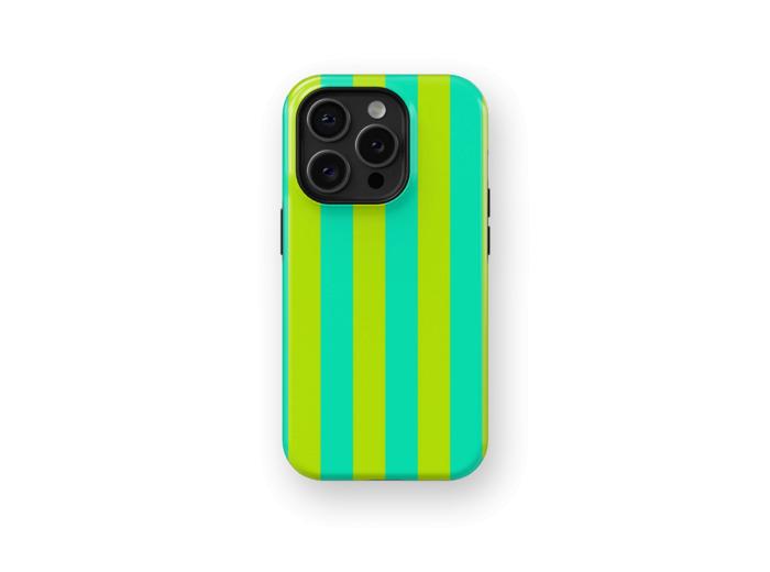 Neon Green Stripes Case | Coque de téléphone 3D 2en1 Ultra-résistante