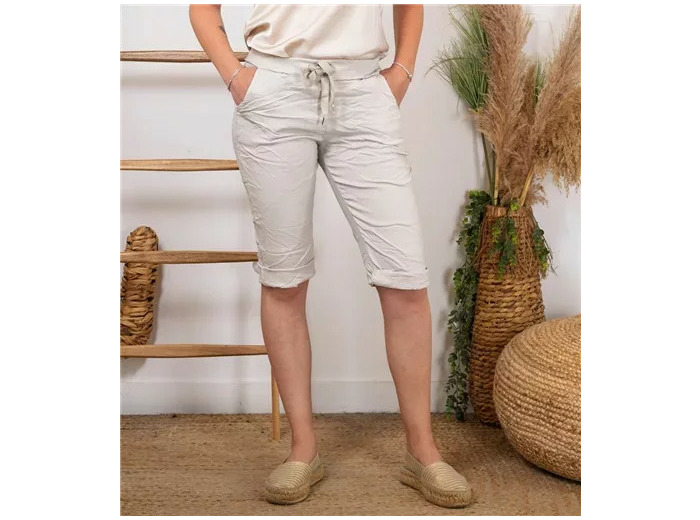 L729- Bermuda Coton Stretch (Tu) (beige)