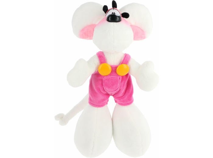 Diddl Peluche en Salopette Rose 30cm