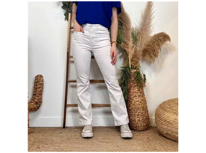 N005- Jean Seventies Voggo (T36-T44) (blanc)