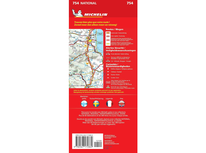 CARTE NATIONALE FINLANDE / FINLAND