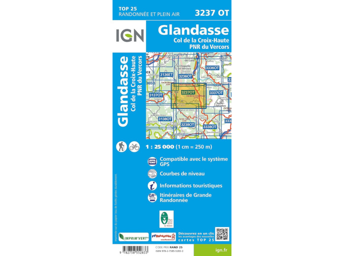 3237OT GLANDASSE COL DE CROIX HAUTE PNR DU VERCORS