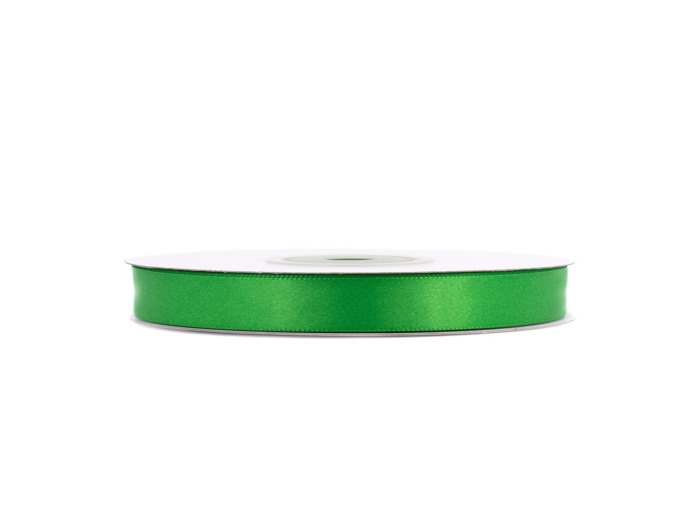 Ruban satin double face 6 mm de large 20 metres de long vert foncé