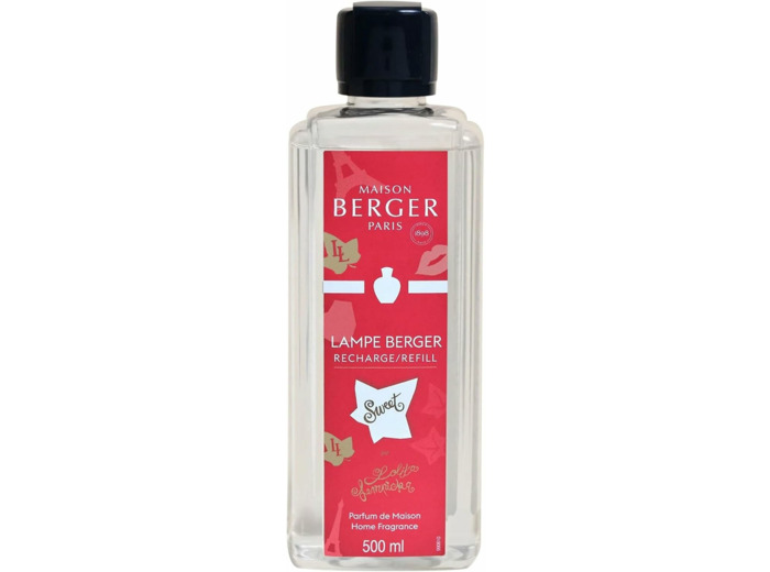 Maison Berger - Lolita Lempicka Sweet - Recharge Huile Parfumée Prête à l'emploi pour Lampe Berger - Purifie et Désodorise l'Air - Diffusion Longue Durée (500ml) - Fabriqué en France