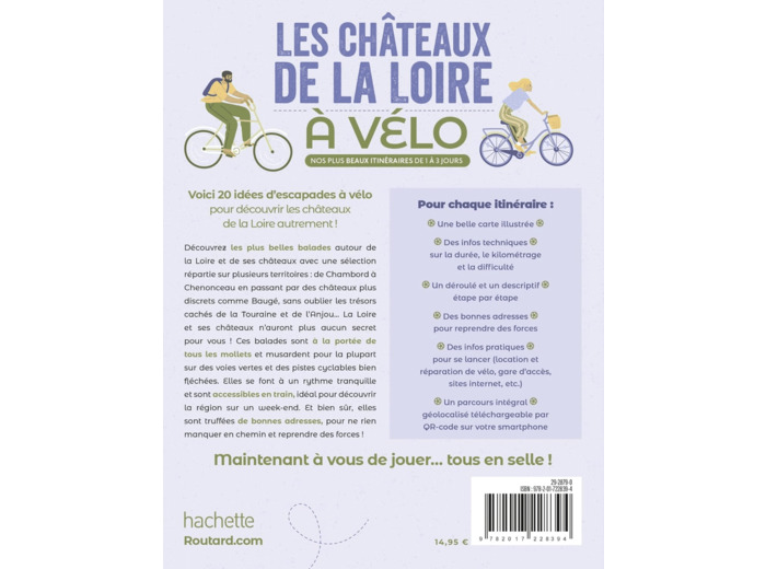 LES CHATEAUX DE LA LOIRE A VELO - NOS 20 PLUS BEAUX ITINERAIRES