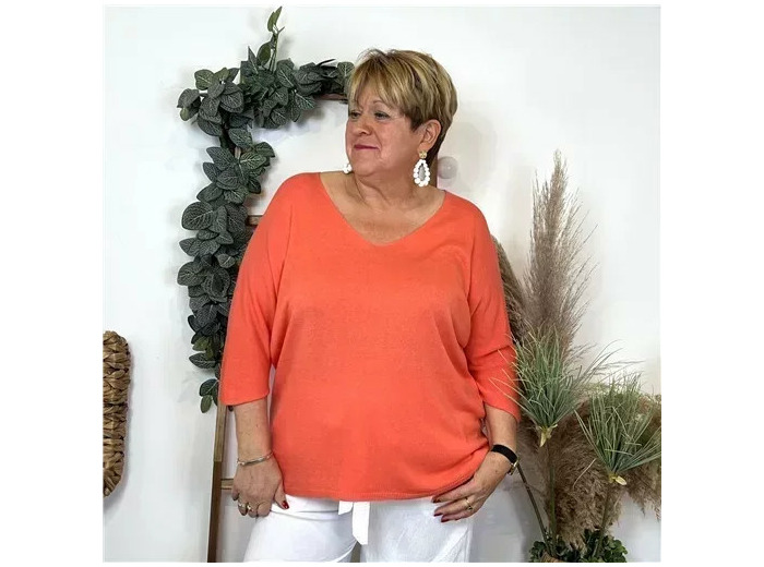 Z145.- Pull léger Emporium (Gt) (corail)