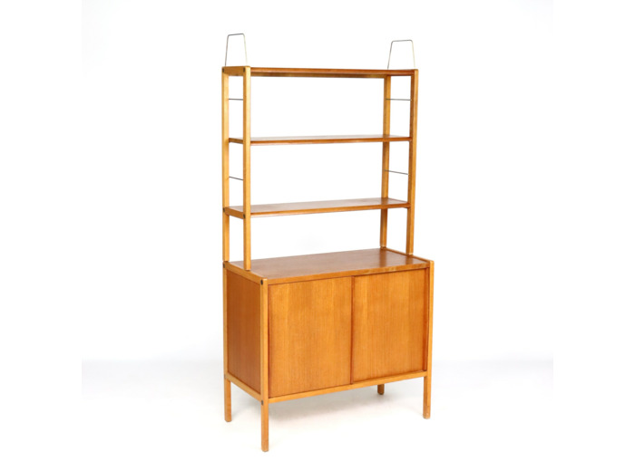 Bibliothèque en teck de Bertil Fridhagen années 60