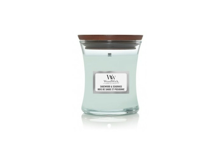 WoodWick Petite jarre Bois de sauge et posidonie