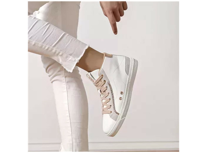 R404- Sneakers Montante Moow (T36-T41) (blanc)