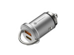 FORCELL F-ENERGY Mini chargeur adaptateur pour voiture USB-C + USB-A 30W