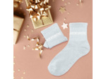 Chaussettes grises paillettes "Aventurière"