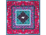 Petit carré de soie Pompon