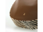 Sac demi-lune camel et zèbre - Vanessa Wu