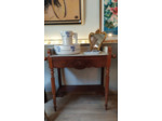 Table de toilette Louis-Philippe en bois et marbre
