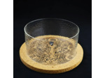Saladier en verre et liège Orrefors