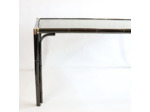 Table à manger métal et verre