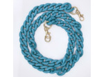 Chaine grosse maille avec pad universel - serie IBIZA -TURQUOISE-1.2M