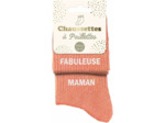 Chaussettes duo à paillettes Fabuleuse maman