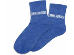 chaussettes bleues à paillettes "emmerdeuse"