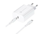 FORCELL F-ENERGY Chargeur secteur USB-C avec câble USB-C vers USB-C 3A 25W
