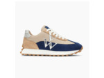 Baskets monogramme beige & marine - Hanaé - Vanessa Wu