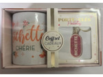 STC coffret mug et porte clés pailettes "Bichette"