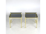 Paire de tables d'appoint années 70